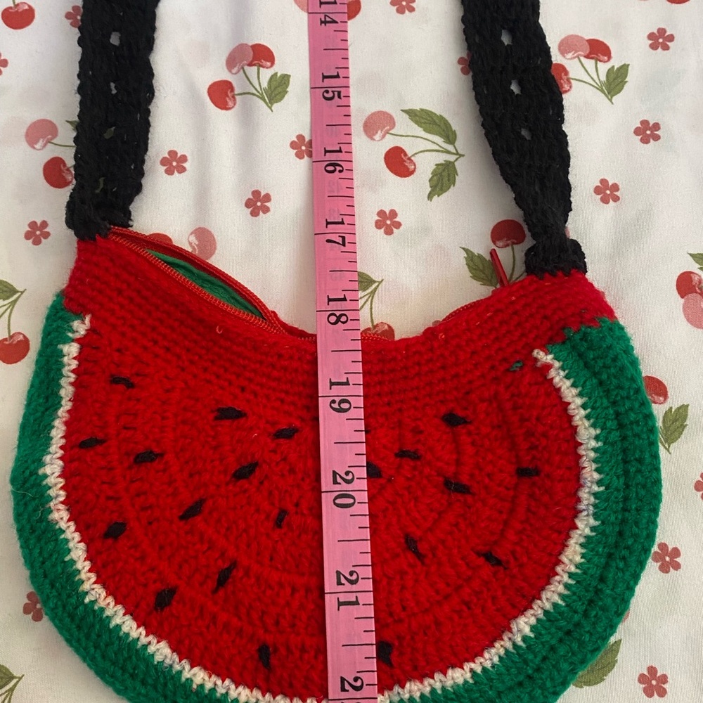 Handmade Watermelon Crochet Shoulder Bag
